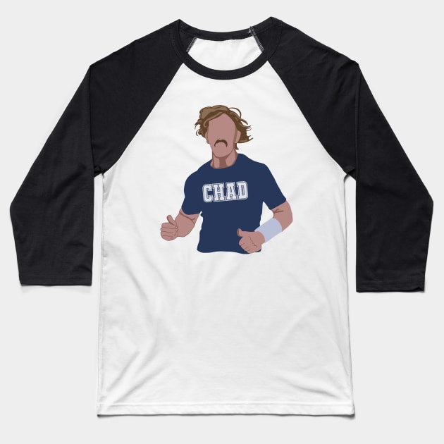 Chad Powers Baseball T-Shirt by RachWillz